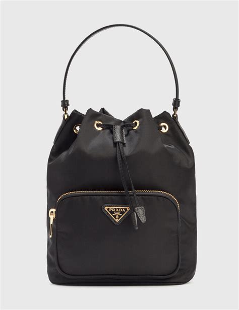 prada duet bucket shoulder bag|prada re nylon crossbody bag.